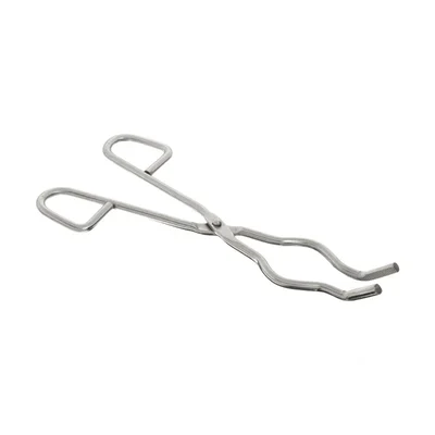 Cometek 18 Inch Stainless Steel Crucible Furnace Tong with Looped Handles and Bowed Jaws