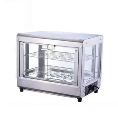 Hotline Plus Era Deluxe 50 Litres Hot Showcase with 2 Stainless Steel Rack and SS Body for Shop, Bakeries and Restaurant
