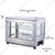 Hotline Plus Era Deluxe 50 Litres Hot Showcase with 2 Stainless Steel Rack and SS Body for Shop, Bakeries and Restaurant