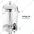 8 Litre Capacity Single Tap Multipurpose Juice Dispenser with Ice Tube for Keeping Liquid Cold