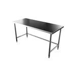 Aayas International Commercial Kitchen work table without Under Shelf with Scratch Resistant Finish (60" X 24" X 34")