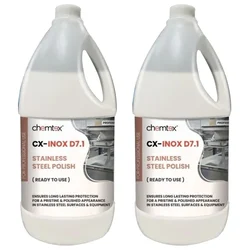 2 Pcs of Chemtex (5 Liter x 2 pcs) CX-INOX D7.4 Stainless Steel Polish