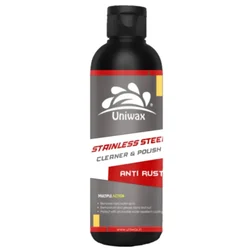 Uniwax 200ml Stainless Steel Cleaner & Polish, Anti Rust Used for Cleaning Utensils, Decorative Articles, Faucets