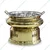 Hammered Stainless Steel Round 6 Litre Golden Chafing Dish with Lid