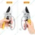 2 Pieces of Stainless Steel Secateurs with Safety Lock for Gardening Purposes