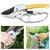2 Pieces of Stainless Steel Secateurs with Safety Lock for Gardening Purposes