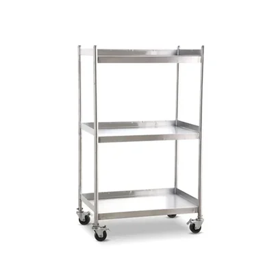 Vinayak Machines Rust Proof 36 x 24 x 36 inch SS Service Trolleys For Commercial Kitchens, Hospitality, Medical Supplies