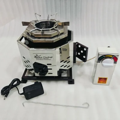 Agneeka Biomass Fuel Tadka Chulha , Stainless Steel Body