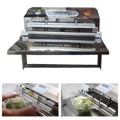 Mahalaxmi SS Vacuum Sealer 600x8 mm Sealing Length with External Chamber, for Medium to Large Scale Packaging