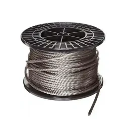 Premium Quality Imported 18 x 7 mm Mild Steel Wire Rope, Grade-MS 1770(Size-5 mm,Wire Rope Length-50 Meter)