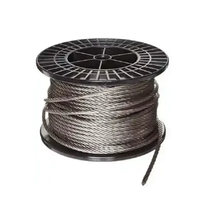Premium Quality Imported 18 x 7 mm Mild Steel Wire Rope, Grade-MS 1770(Size-5 mm,Wire Rope Length-50 Meter)