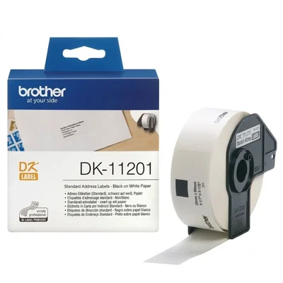 Brothers DK-11201 Thermal Standard Address Labels 29mm x 90mm Paper Die-Cut Mailing Label Roll 400 Pcs