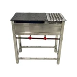 GBE 30 x 15 x 32 inch Gas Operated Standing Roti Bhatti With 10 MM Tawa and Stainless Steel Body
