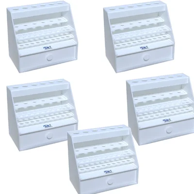 SBT Instruments 9pcs Micropipette Stand with Drawer for 6 Pipettes and to Store Tips
