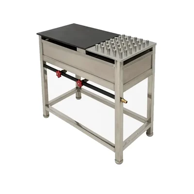 SS 36X15X35 inch Standing Type Chapati Tawa Bhatti For High-Volume Preparation of Chapatis