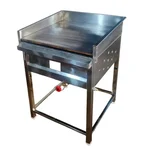 High Efficiency 27x16x17 inch Gas Operated Stand Type Dosa Bhatti With Pilot Burner Stainless Steel Body