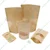100gm, 10cm x17cm Kraft Paper Standup Pouch with Transparent Window for Food Storage and Packaging(Pack-50 pcs)