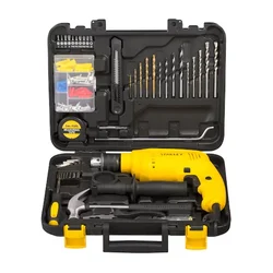 Stanley 13 mm 600 Watt VSR Hammer Drill Kit with 120 Pcs Accessories Set (SDH600KP)