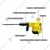 Stanley 1600 Watt ‎10 kg SDS-Max Demolition Hammer (STHM10K)