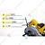 Stanley 190 mm 1600 Watt Circular Saw with 36T Blade, 5500 RPM (SC16)