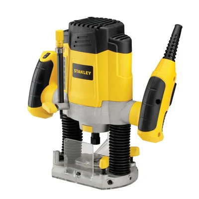 Stanley 55 mm 1200 Watt Variable Speed Plunge Router With Accessories, 28000 RPM (SRR1200)