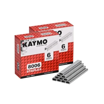 Kaymo Pack Of 2, 80 Series, 06 mm Stapler Pins for Upholstery-20000 pcs (ST8006)