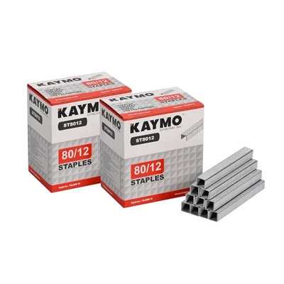 Kaymo 2 Packs of 12mm Length Stapler Pins - 20000 Pcs For Upholstery, DIY, Woodworking (ST8012)