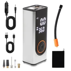 STARQ 8000 mAh Inflate Pro Max Portable 2in1 Tyre Inflator Upto 150 Psi for Cars, Motorcycles, Bicycles