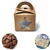 15 Pcs Brown Star Shape Window Chocolate Box with Handle