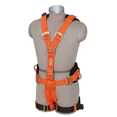 ABRIGO AB-65 Class A, P & L Multi-Purpose Full Body Safety Harness, 5 D-Ring Rope Access & Work Positioning Harness with Thigh & Back Padding, Startling Series Harness