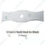Heavy Duty 12 inch 2-Teeth Steel Arc Blade For Petrol Brush Cutters