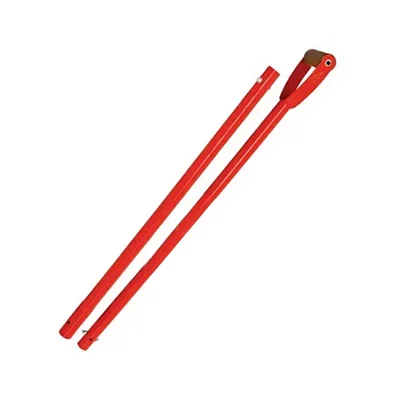 4.25ft Steel Handle Red D-Grip Garden Tool Replacement Handle for Cultivation & Soil Preparation