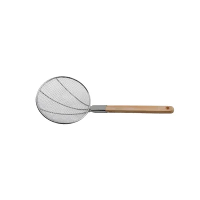 Smart Chef HSLD 028, Stainless Steel 28cm Skimmer Spoon, Slotted Fine Mesh Wire Oil Filter Ladle for Frying, Straining(Pack-1 pc)