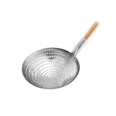 Smart Chef KPS 010, Stainless Steel 30cm Skimmer Spoon, Slotted Oil Filter Ladle for Frying, Straining(Pack-1 pc)