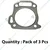 High Quality Steel material Head Gasket for Agriculture Water Pump (Pack of 3 Pcs)