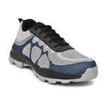 STONIX Stepguard Steel Toe Industrial Safety Shoes Blue Breathable Mesh & Slip Resistant TPR Sole