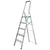 TOTAL 5 Step Household Aluminum Ladder With 150 Kg Load Capacity (THLAD06051) 