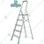TOTAL 5 Step Household Aluminum Ladder With 150 Kg Load Capacity (THLAD06051) 