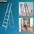 TOTAL 5 Step Household Aluminum Ladder With 150 Kg Load Capacity (THLAD06051) 