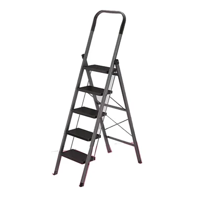 Blueboy 5 Steps Mild Steel 150 Kg Load Capacity Unbreackable Step Ladder 