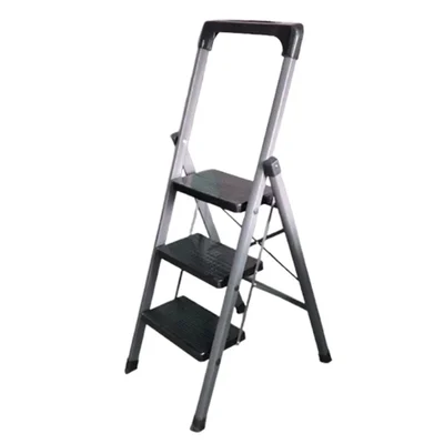 Blueboy 3 Steps Mild Steel 150 Kg Load Capacity Unbreackable Step Ladder With Tools Tray