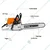Stihl MS 462, 72.2-cc Petrol Chainsaw with 18 inch Guide Bar
