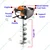 Stihl BT-131, 1.9 HP, 36.3 cc Single Man Operated Earth Auger / Post hole digger with 8 inch Auger Bit