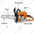 Stihl MS-230 Lightweight Petrol Chainsaw with 16 inch Guide Bar