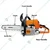 Stihl MS 230, 40.2-cc Petrol Chainsaw with 18 inch Guide Bar