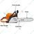 Stihl MS 210, 35.2-cc Chainsaw with 18 inch Guide Bar