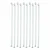 SBT 10pcs Borosilicate Glass Stirring Rod 200mm X 6mm Flat Face for School, College, Chemistry Lab