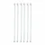 SBT 6 pcs Glass Stirring Rod 200mm X 6mm Flat Face for School, College, Chemistry Lab