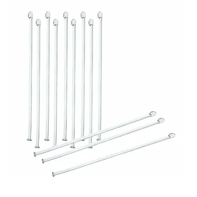 Bello 12pcs Borosilicate Glass Flat Face Stirring Rods 200mm X 6mm for Laboratory