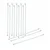 Bello 12pcs Borosilicate Glass Flat Face Stirring Rods 200mm X 6mm for Laboratory